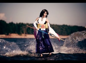 Yuna and Tidus Cosplay Model