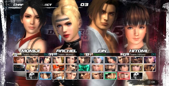 Dead or Alive 5 Ultimate Characters List