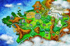 Pokemon X and Y Kalos Region Map