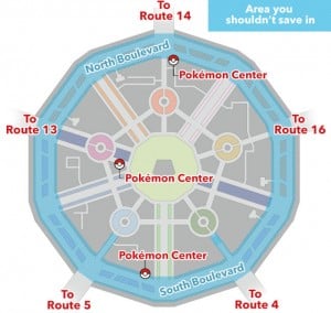 Pokemon X and Y Lumiose City Glitch Map