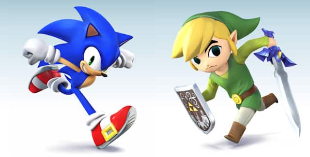 Sonic & Toon Link in Super Smash Bros. Wii U & 3DS Lineup