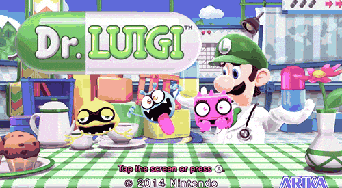 Dr. Luigi title screen