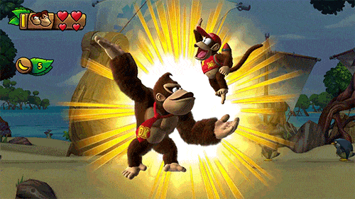 Donkey Kong Country: Tropical Freeze high five