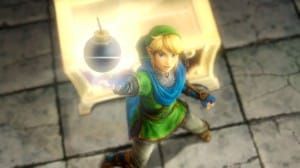 Hyrule Warriors Link Bombs Treasure Chest Gameplay Screenshot Wii U