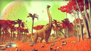 No Man's Sky Gameplay Screenshot Long Neck Dinosaur