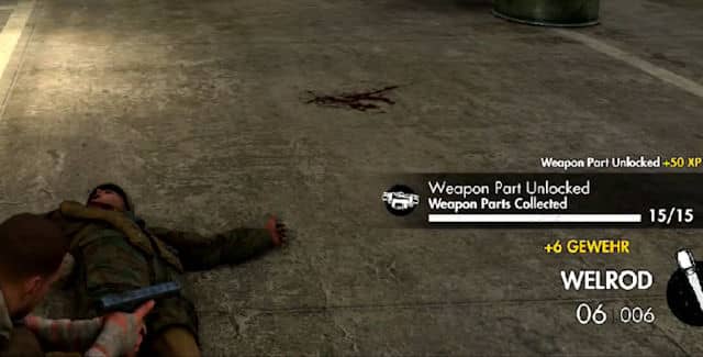Sniper Elite 3 Weapon Parts Locations Guide