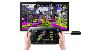 Splatoon Wii U GamePad Realtime Paint Splattering Map Gameplay Screenshot