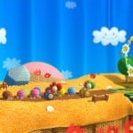 Yoshi's Woolly World Wheel Feet Flower Goal Gameplay Screenshot (Wii U)