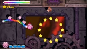 Kirby And the Rainbow Curse Rocket Kirby Powerup Screenshot Wii U