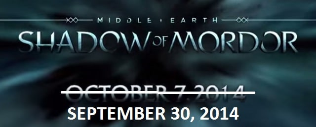 Middle Earth: Shadow of Mordor Release Date Banner Artwork