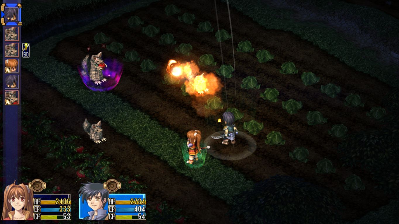 Trails in the Sky Steam Gameplay Screenshot Crops at Night