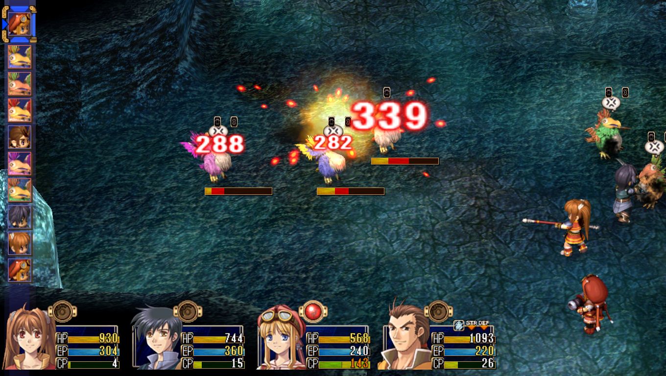Trails in the Sky Steam Gameplay Screenshot Enemy Attacks