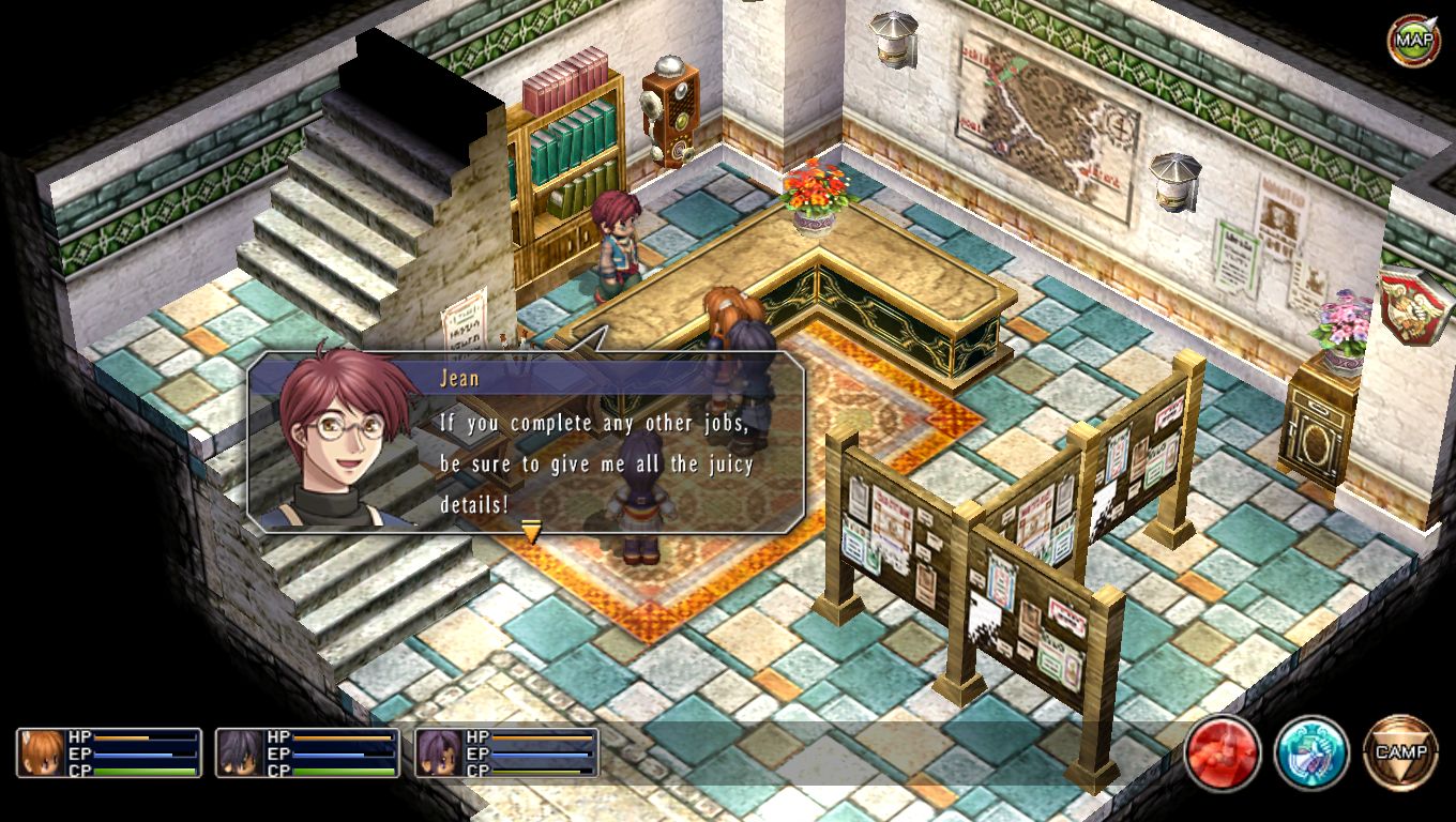 Trails in the Sky Steam Gameplay Screenshot Stairs
