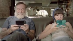 Robin Williams & Zelda Williams Pic Play Zelda: Four Swords eShop