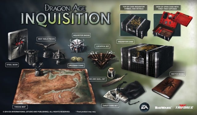 Dragon Age 3 Inquisitor Collector's Edition Contents of Boxset