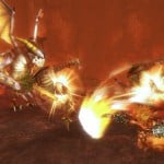 Final Fantasy Explorers Lava Volcano Level Gameplay Screenshot 3DS