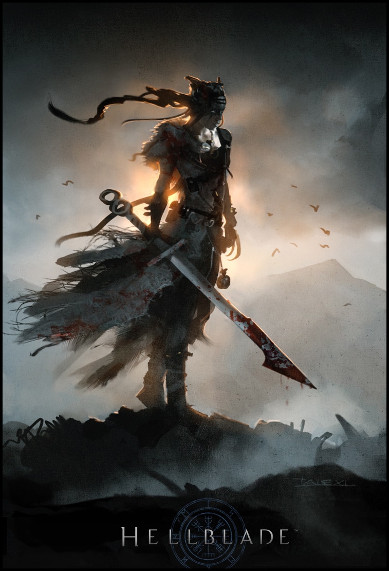 Hellblade Senua In Battle artwork