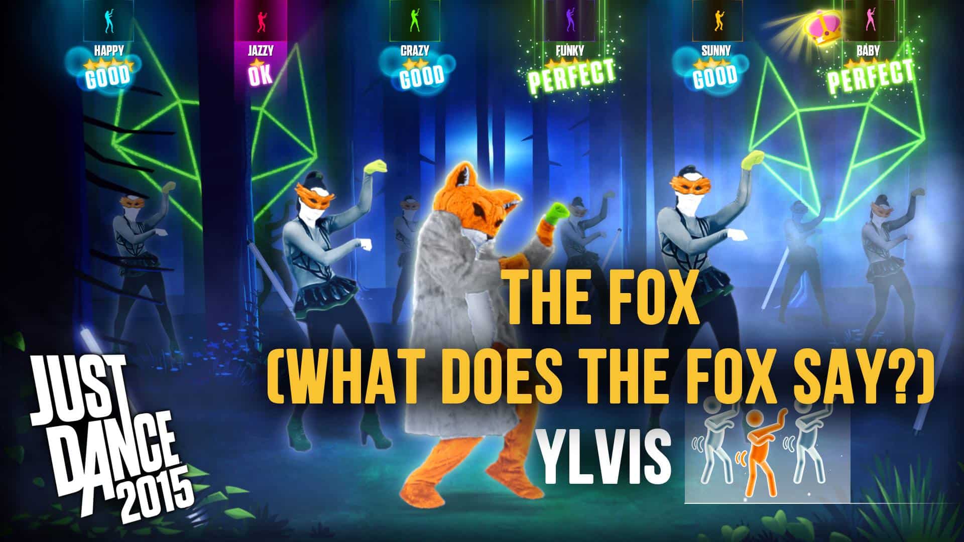 Just Dance 2015 The Fox What Does the Fox Say Ylvis Song Gameplay Screenshot