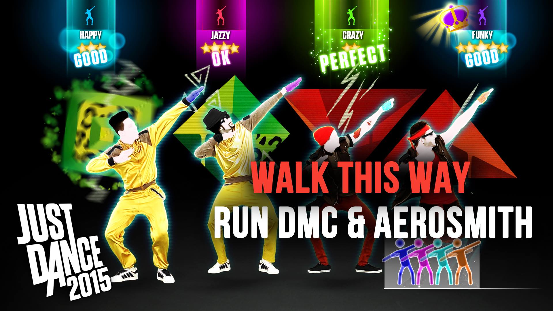 Just Dance 2015 Walk This Way Run DMC Aerosmith Song Gameplay Screenshot