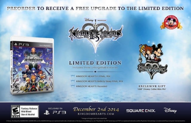 Kingdom Hearts 2 HD Remix Collector's Edition Pin Contents