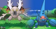 Mega Pinsir & Mega Heracross Pokemon X Pokemon Y Gameplay Battle Screenshot