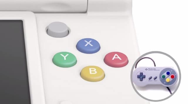 New 3DS XL Super NES Controller Colored Retro Buttons Comparison