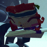 Tearaway Unfolded Atoi flies on a paper plane
