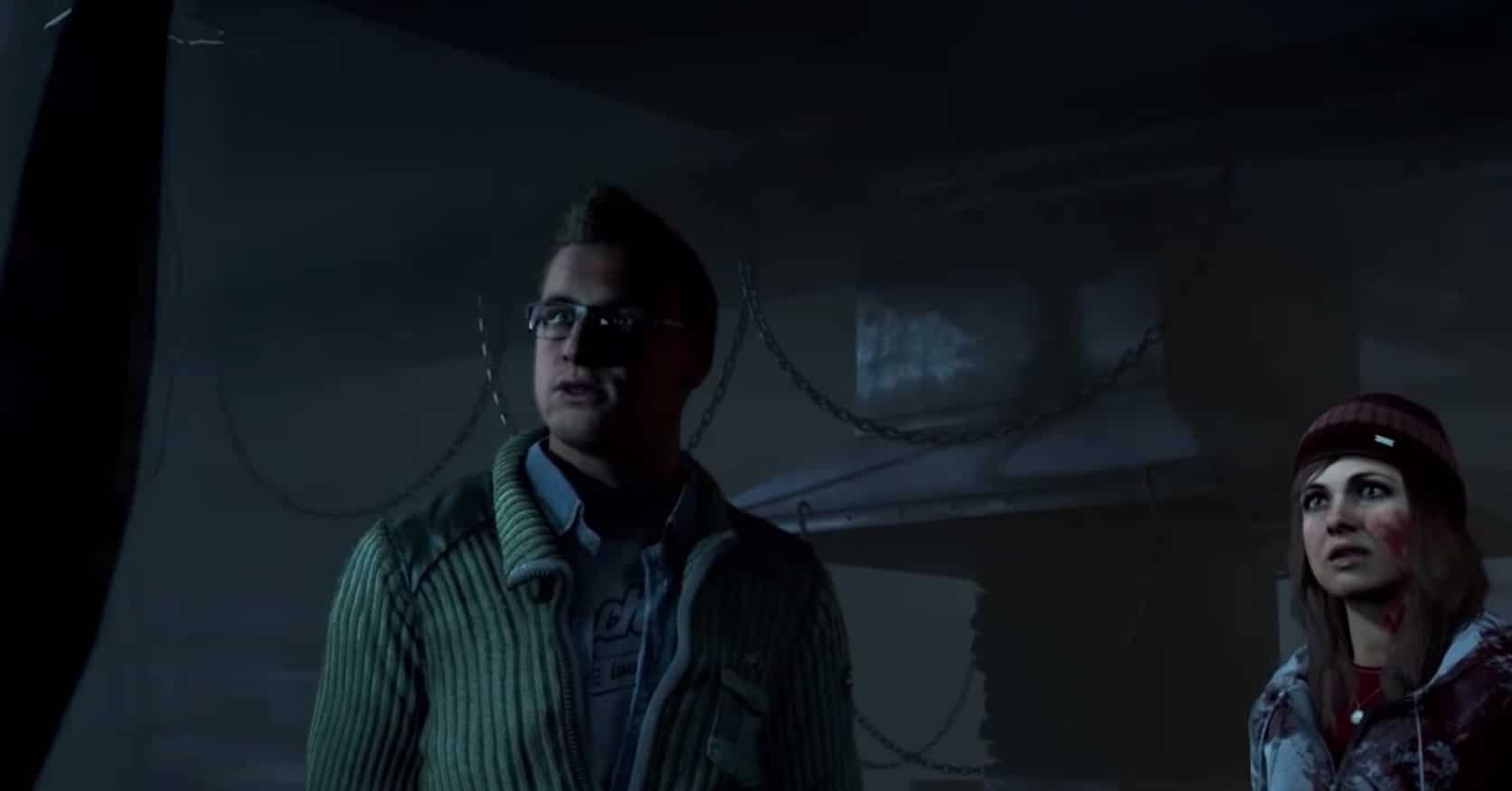 Until Dawn Cinematic Screenshot Dialog PS4
