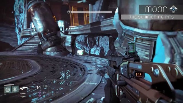 Destiny Gold Chest Location 10 on the Moon, The Summoning Pits