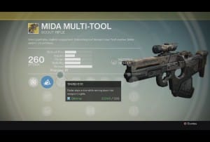 Destiny MIDA Multi-Tool Exotic scout rifle