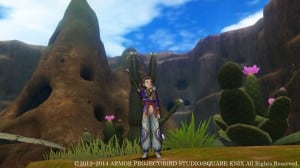 Dragon Quest X 3DS Gameplay Screenshot Cactus Desert Overworld