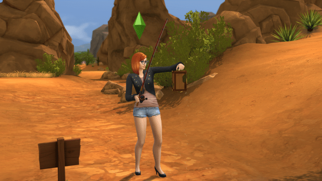 The Sims 4 Cow Plant Berry caught while fishing