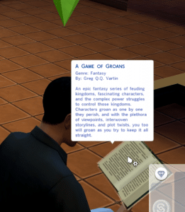 The Sims 4 funny book name