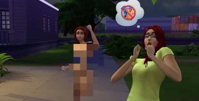 The Sims 4: How To Get Naked & Streak