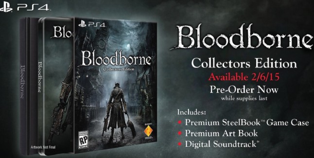 Bloodborne Collector's Edition Contents Soundtrack Artbook Steelbook Case