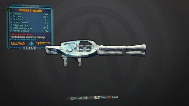 Borderlands: The Pre-Sequel How To Get Cryophobia Legendary Rocket Launcher
