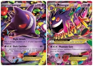 Pokemon XY TCG Phantom Forces Gengar Mega Gengar Cards Artwork USA