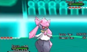 Pokemon XY Diancie Battle Screenshot Gameplay