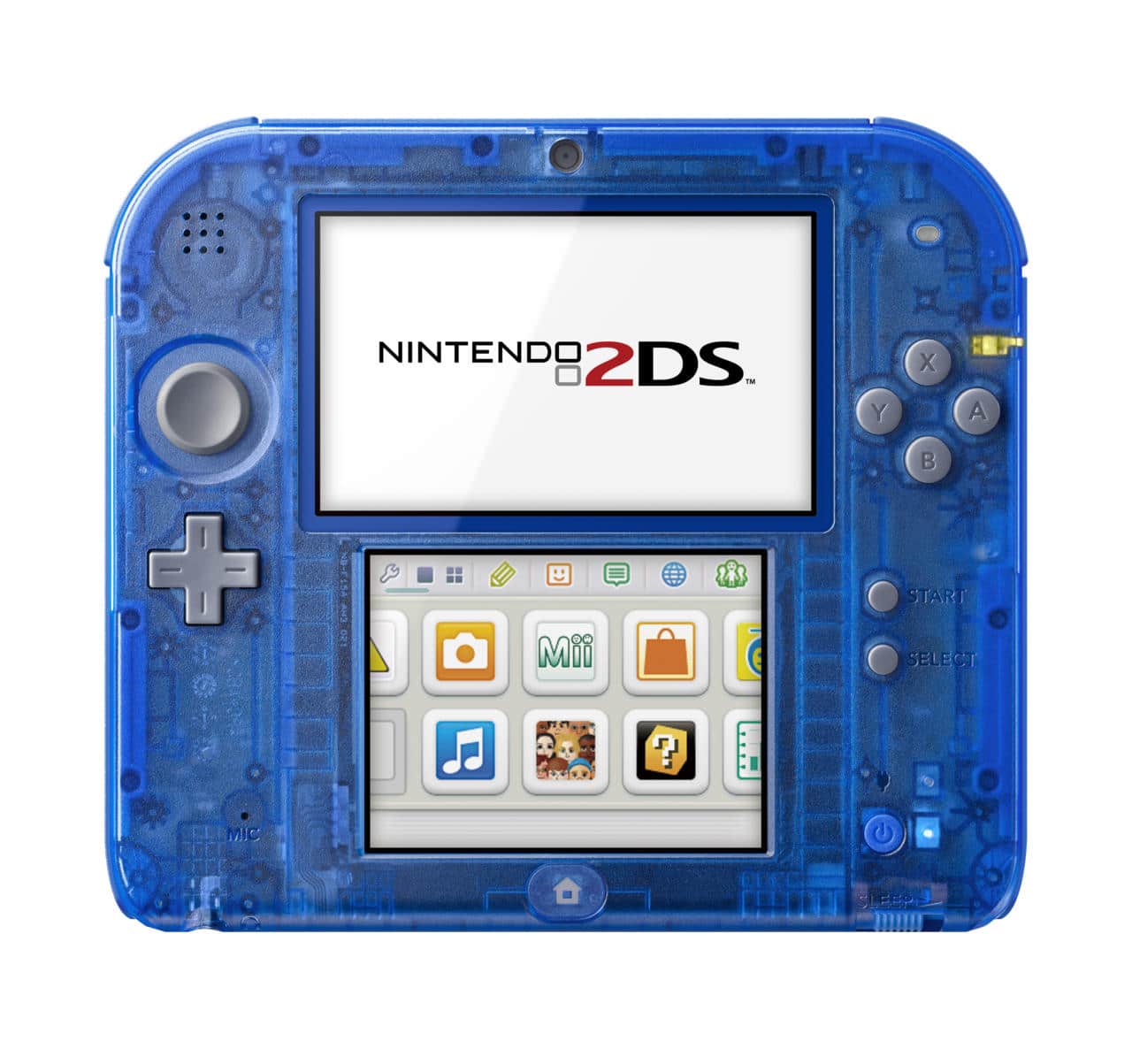 2DS See Through Translucent Crystal Blue Color 2014