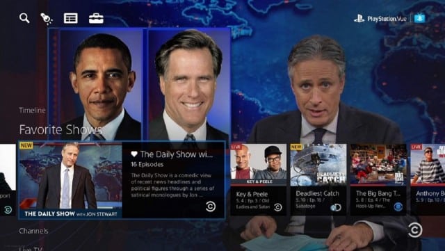 PlayStationVue Comedy Central The Daily Show Jon Stewart Screenshot PS3 PS4