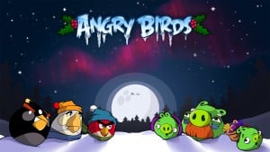 Angry Birds Christmas Wallpaper