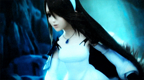 Bravely Second Agnes Running GIF Animation