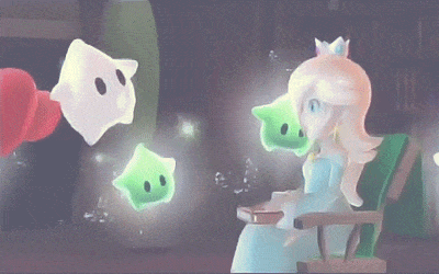 Rosalina Super Mario Galaxy Luma Swarm GIF Animation