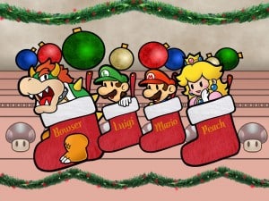 Super Mario Christmas Wallpaper