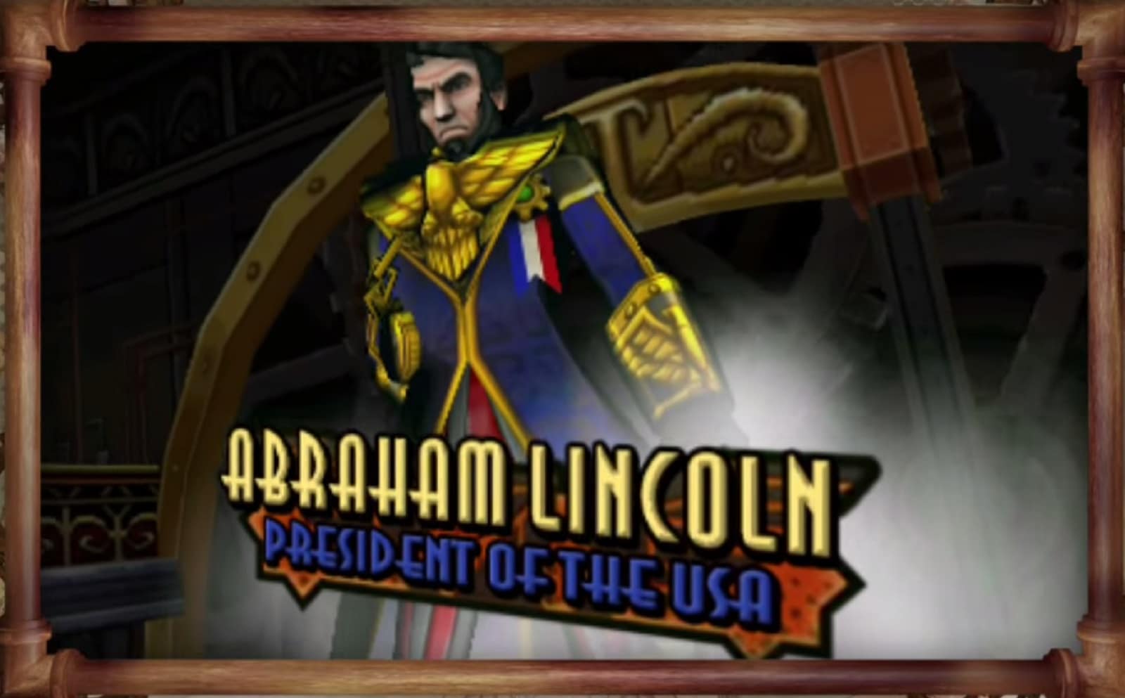 Codename Steam Abraham Lincoln Character President of the USA Cutscene Screenshot 3DS