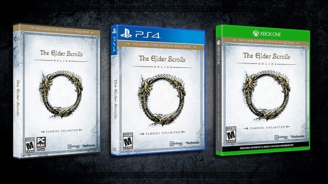Xbox One PS4 Boxart Elder Scrolls Online Tamriel Unlimited 2015 PC