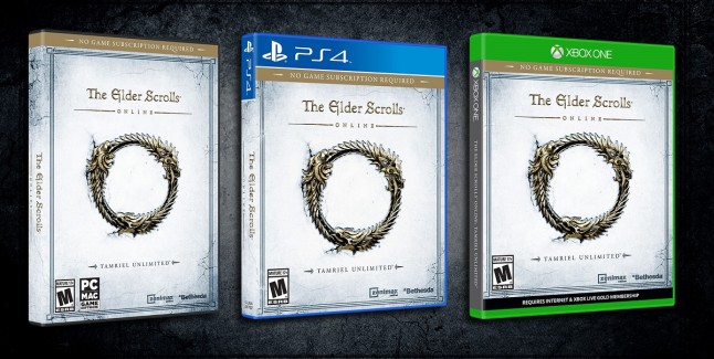 Xbox One PS4 Boxart Elder Scrolls Online Tamriel Unlimited 2015 PC
