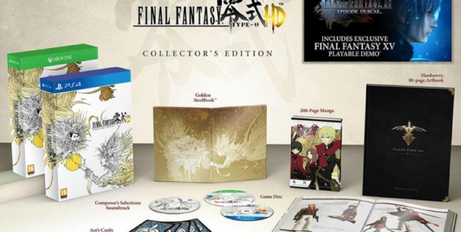 Final Fantasy Type-0 HD Collector's Edition Contents Soundtrack Steelcase Manga Artbook PS4 Xbox One