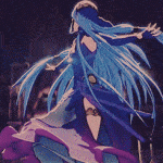 Fire Emblem 2015 3DS Blue Haired Girl GIF Animation