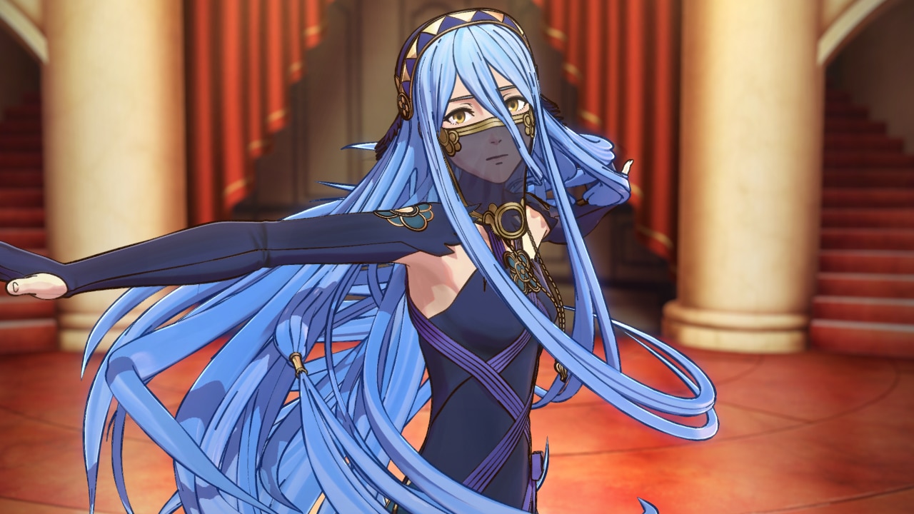 fire emblem blue hair girl
